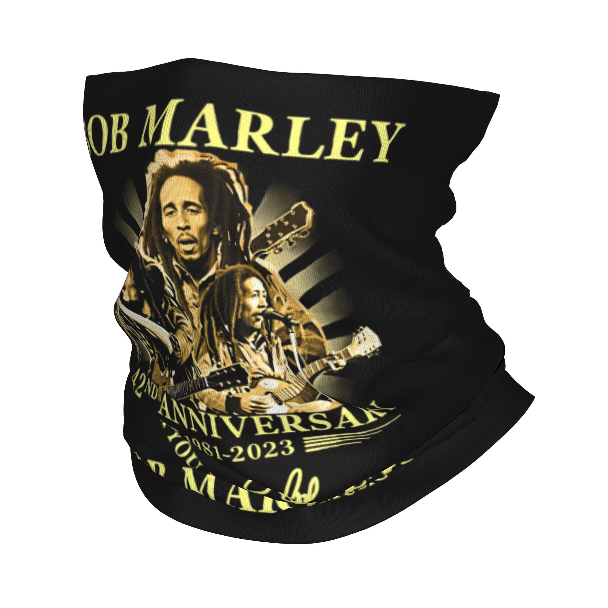Neck Gaiter Face Cover - Custom Jamaica Singer Reggae Rock Bob