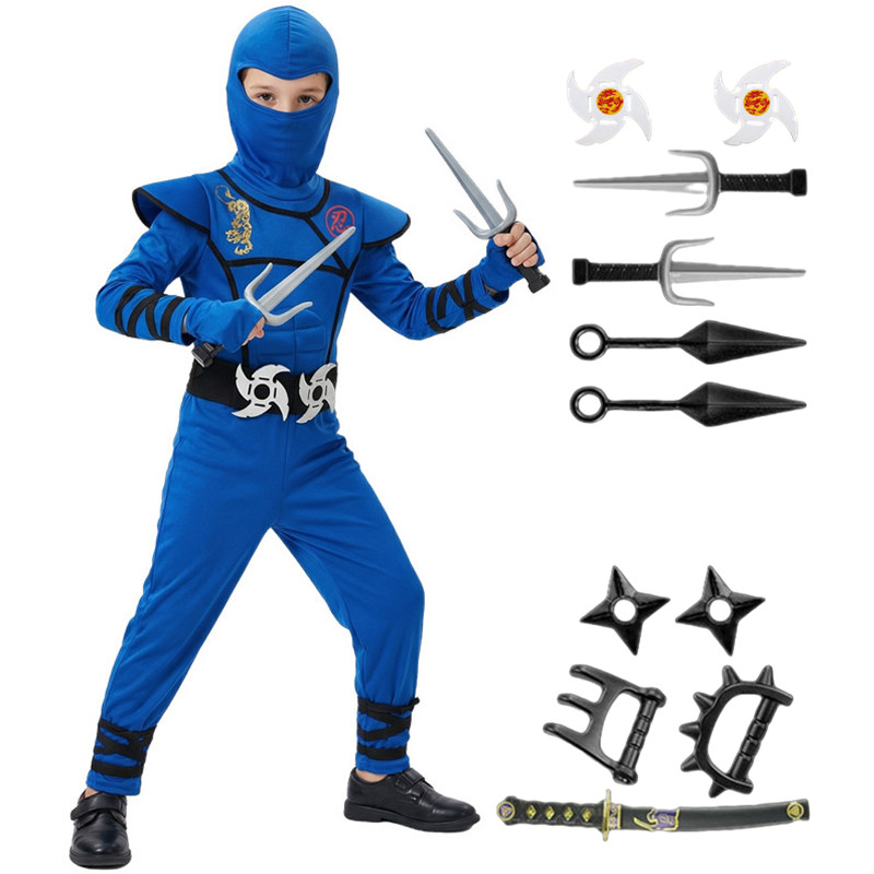 Black and Blue Ninja Costume f - Black Face Mask Pack ulasan dan harga