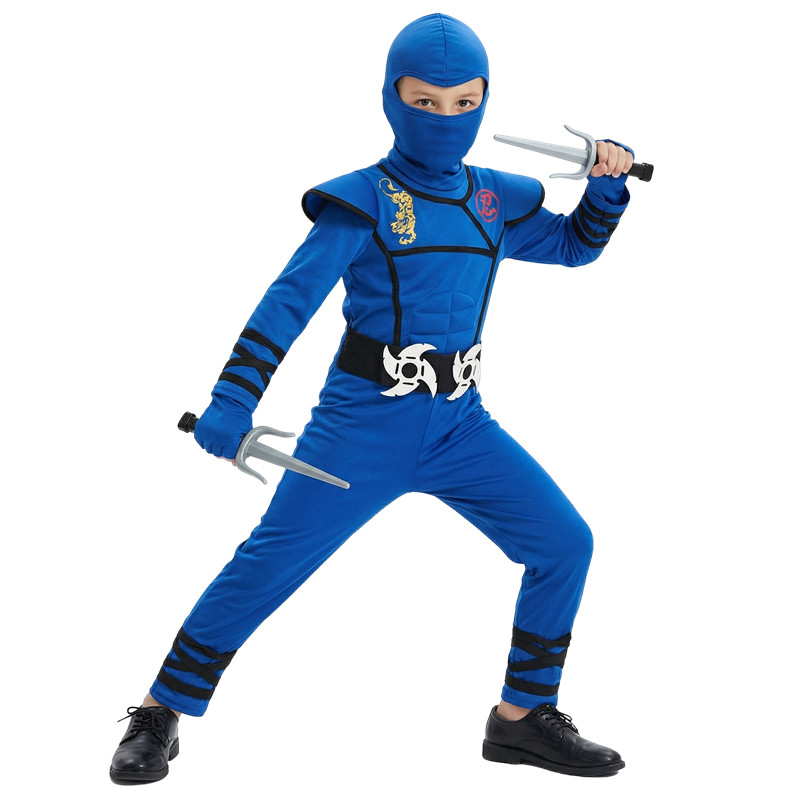 Black and Blue Ninja Costume f - Black Face Mask Pack ulasan dan harga