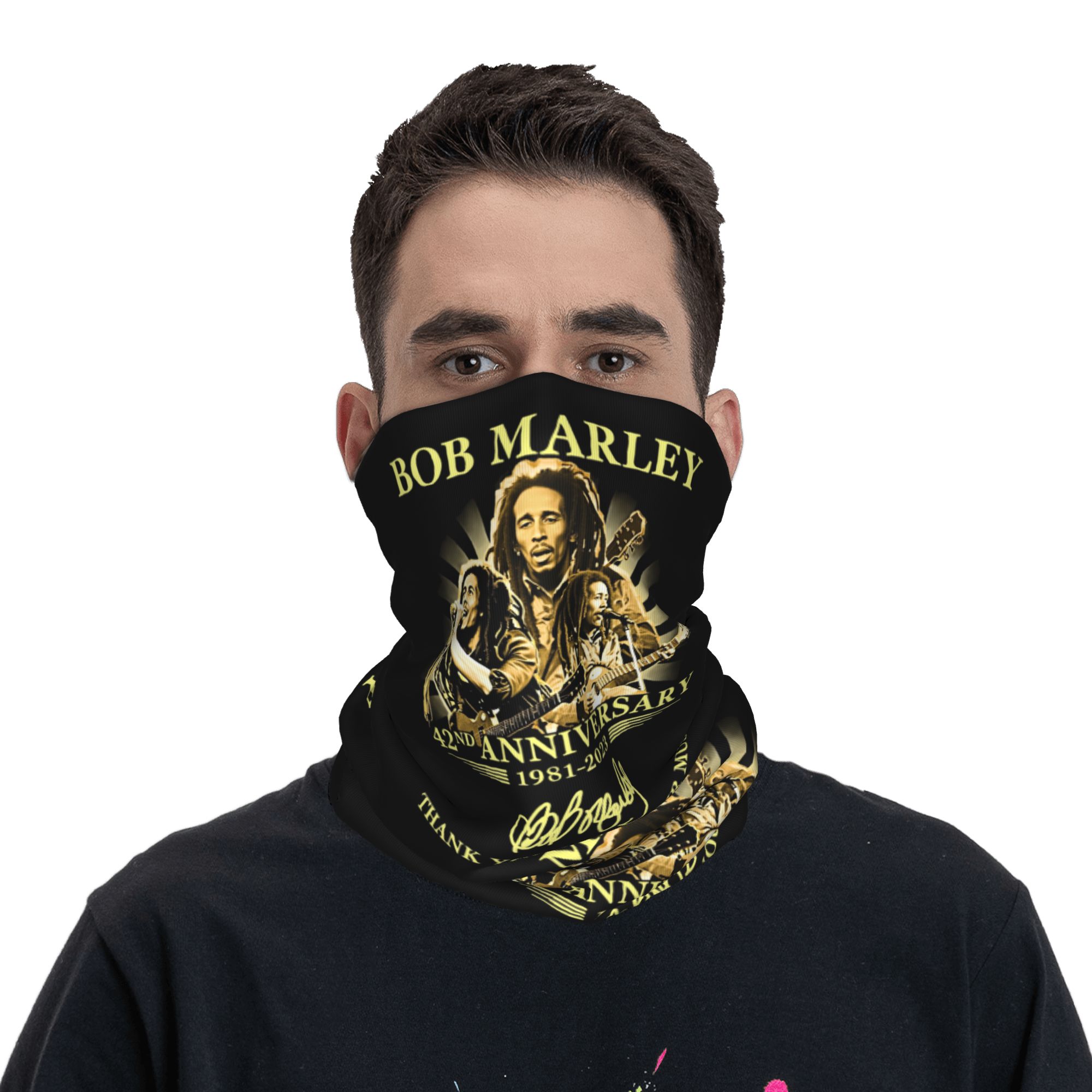 Custom Jamaica Singer Reggae R - Neck Gaiter Face Cover ulasan dan harga