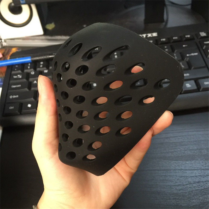 Black Red Silicone Mask Cover  - Silicone Mask Bracket ulasan dan harga