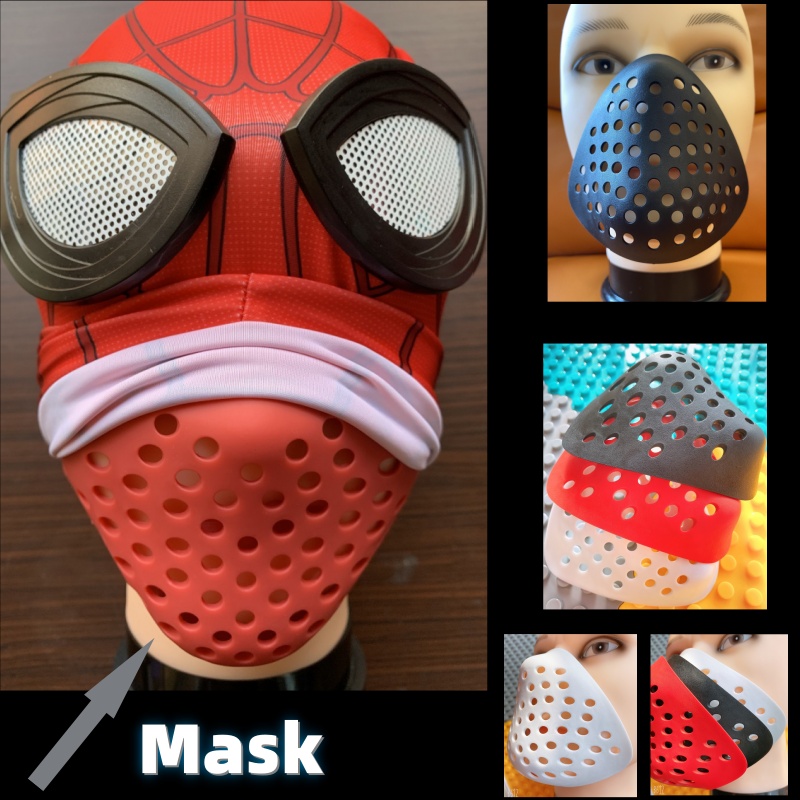 HalloweenHalf Face Shell Nose  - Silicone Mask Bracket ulasan dan harga