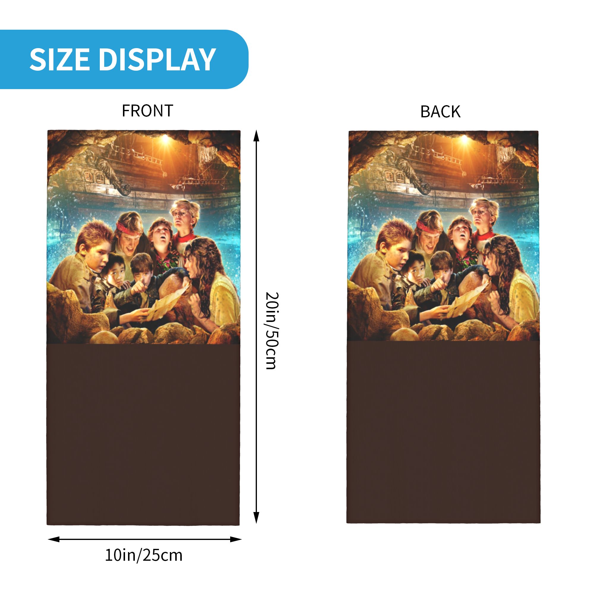 Custom The Goonies Poster Styl - Neck Gaiter Face Cover ulasan dan harga