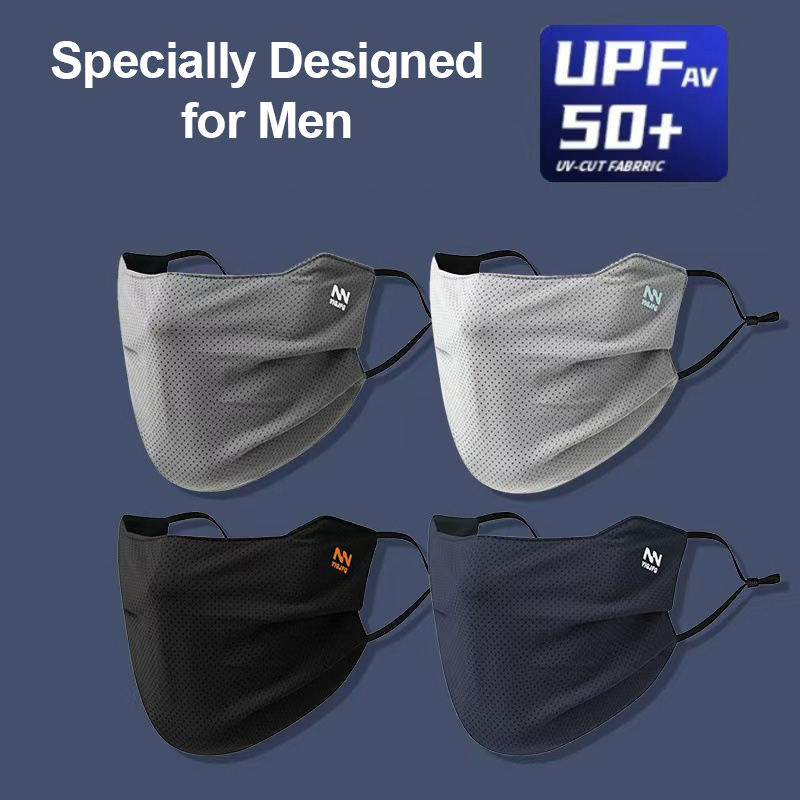 Sun Face Mask Men Cycling Fish - Cloth Face Mask Washable ulasan dan harga