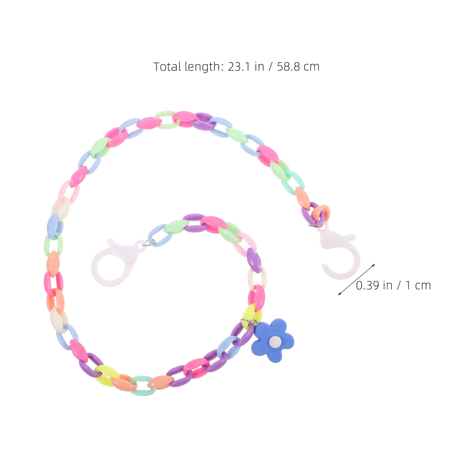 Floral Mask Necklace for Glass - Mask Chain Holder ulasan dan harga