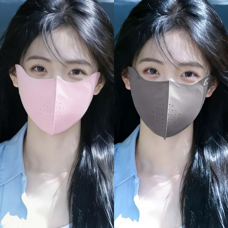 Summer Ice Silk Face Mask UV S - Sports Mask Breathable ulasan dan harga