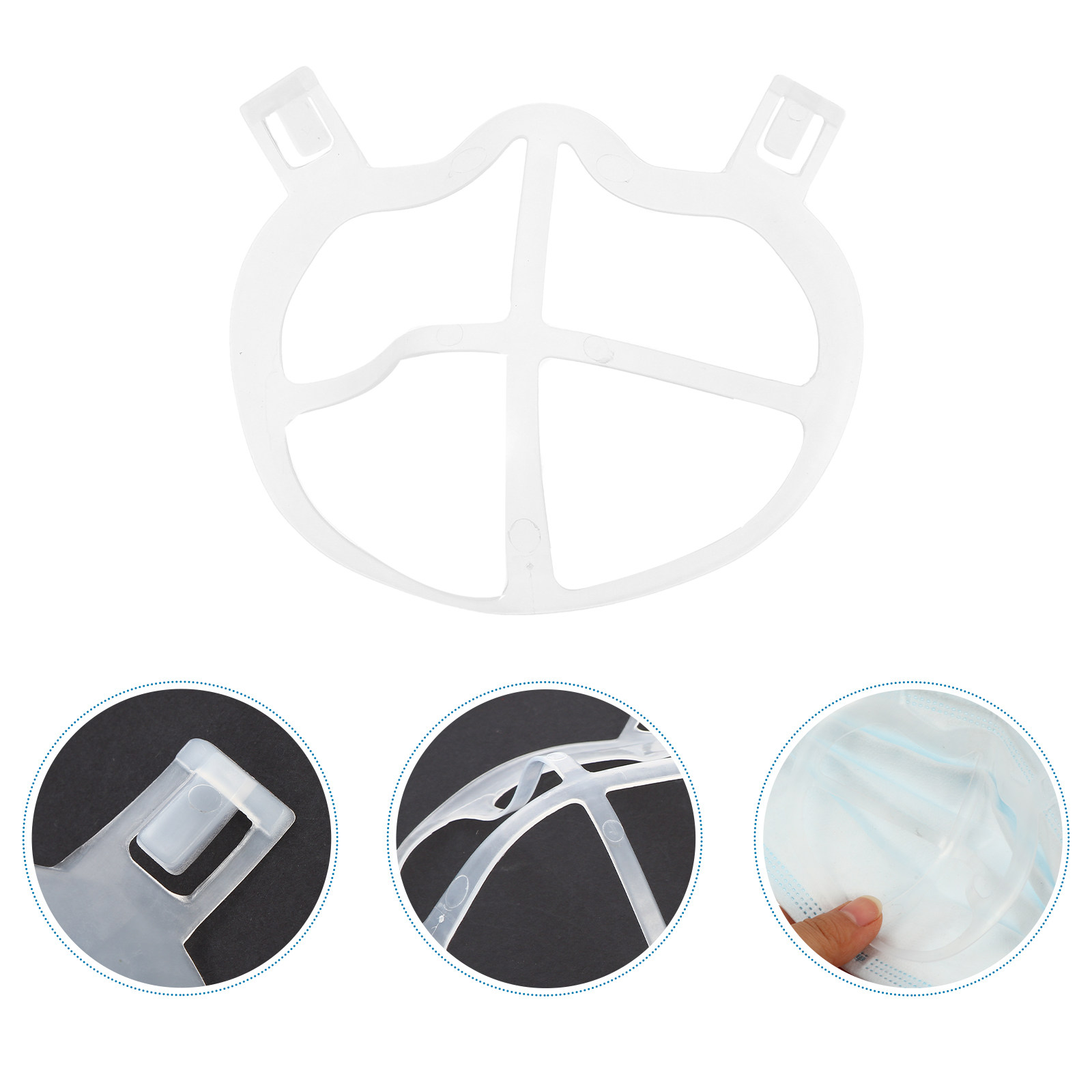 10Pcs Ultra-Thin Breathable Si - Silicone Mask Bracket ulasan dan harga