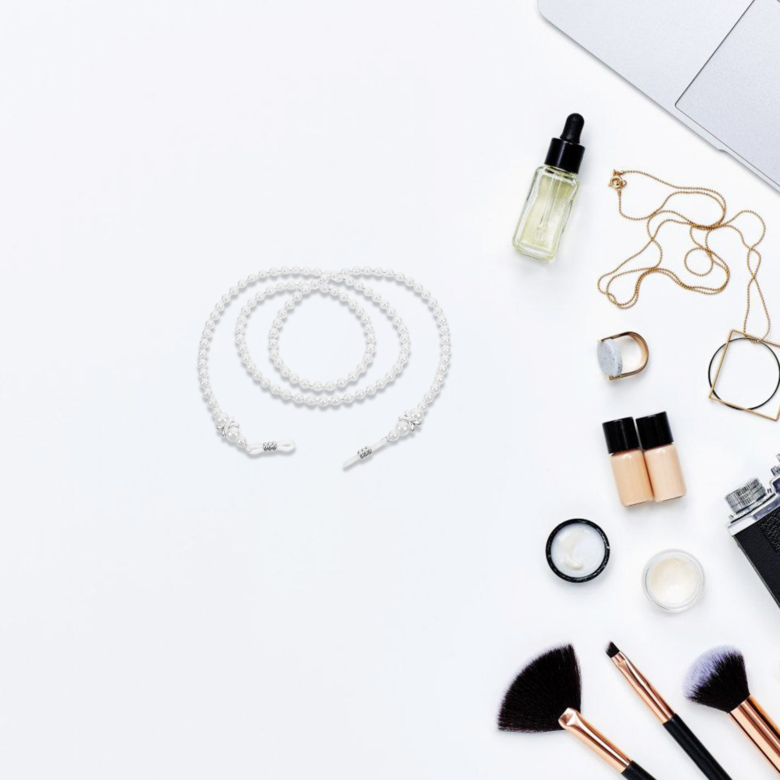 Elegant Pearl Eyeglass Cord fo - Mask Chain Holder ulasan dan harga